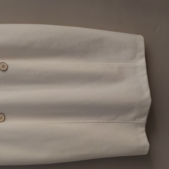 WHITE HOUSE BLACK MARKET Winter White Capped Sleeve Button Sheath Dress - Picture 6 of 13